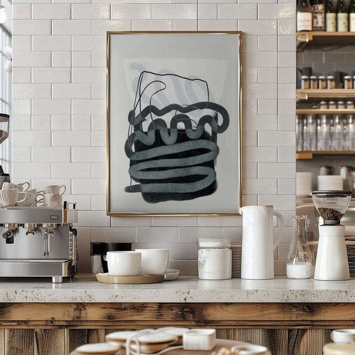 Painted Lines Swazz 3 Kopie - Stretched Canvas, Poster or Fine Art Print I Heart Wall Art