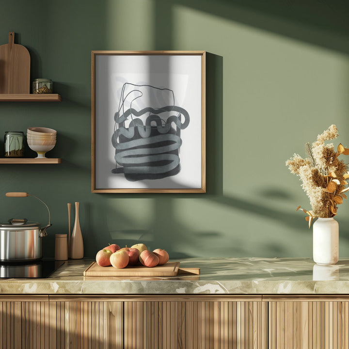 Painted Lines Swazz 3 Kopie - Stretched Canvas, Poster or Fine Art Print I Heart Wall Art