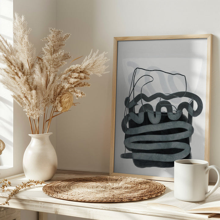 Painted Lines Swazz 3 Kopie - Stretched Canvas, Poster or Fine Art Print I Heart Wall Art