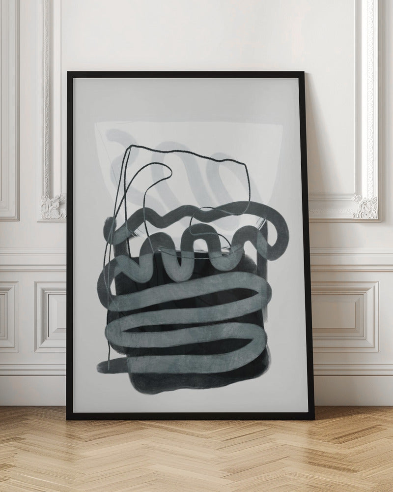 Painted Lines Swazz 3 Kopie - Stretched Canvas, Poster or Fine Art Print I Heart Wall Art