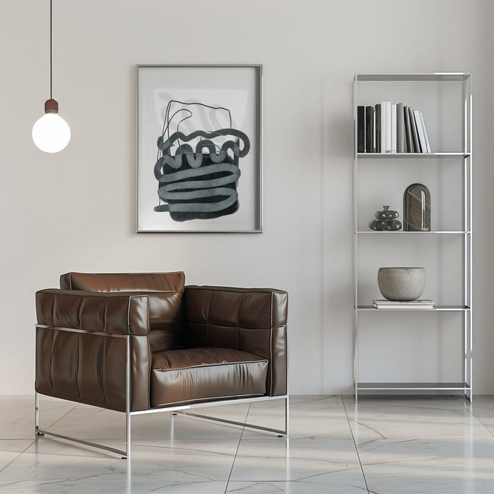 Painted Lines Swazz 3 Kopie - Stretched Canvas, Poster or Fine Art Print I Heart Wall Art