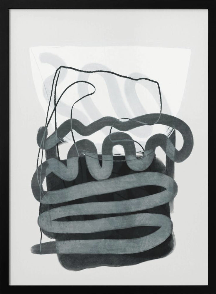 Painted Lines Swazz 3 Kopie - Stretched Canvas, Poster or Fine Art Print I Heart Wall Art