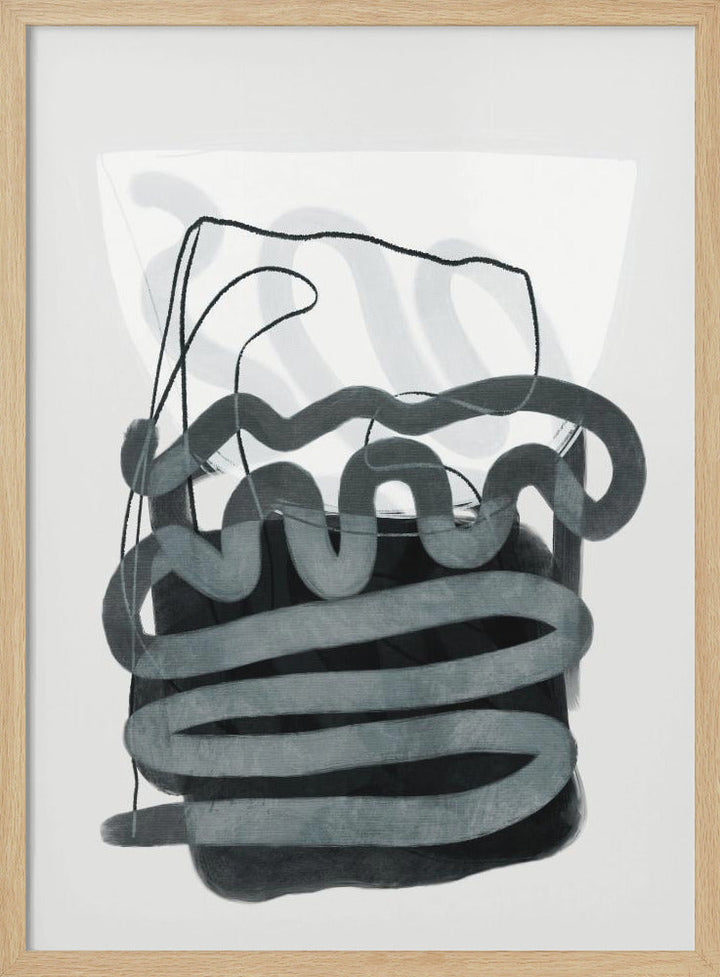 Painted Lines Swazz 3 Kopie - Stretched Canvas, Poster or Fine Art Print I Heart Wall Art