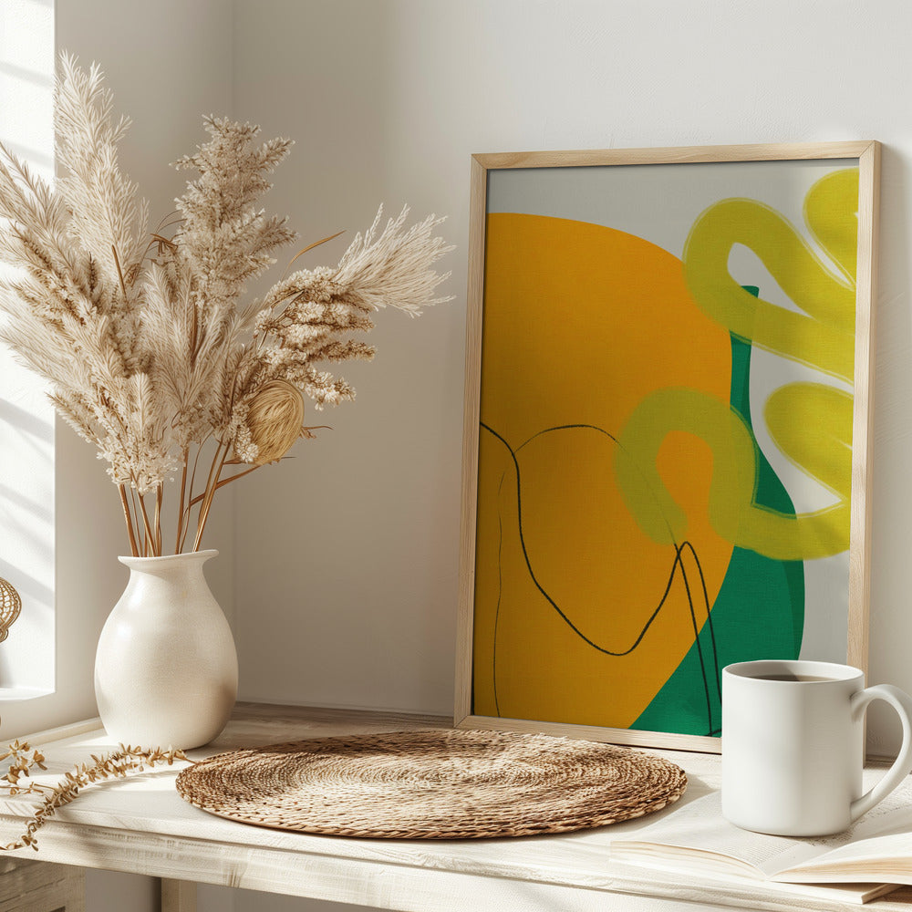 Painted Lines10 Kopie - Stretched Canvas, Poster or Fine Art Print I Heart Wall Art