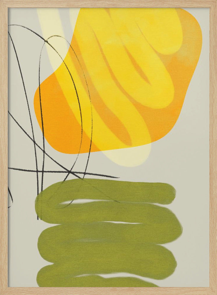 Painted Lines11 Kopie - Stretched Canvas, Poster or Fine Art Print I Heart Wall Art