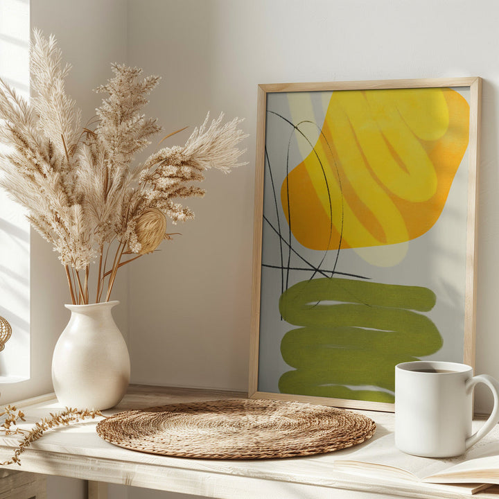 Painted Lines11 Kopie - Stretched Canvas, Poster or Fine Art Print I Heart Wall Art