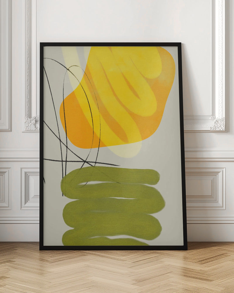 Painted Lines11 Kopie - Stretched Canvas, Poster or Fine Art Print I Heart Wall Art