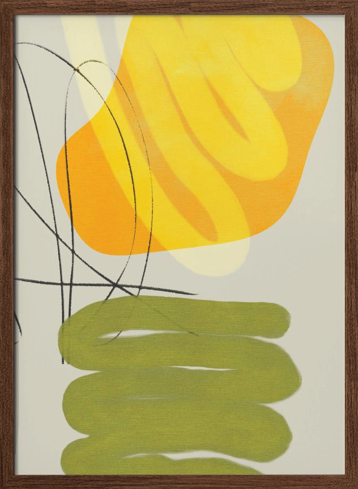 Painted Lines11 Kopie - Stretched Canvas, Poster or Fine Art Print I Heart Wall Art