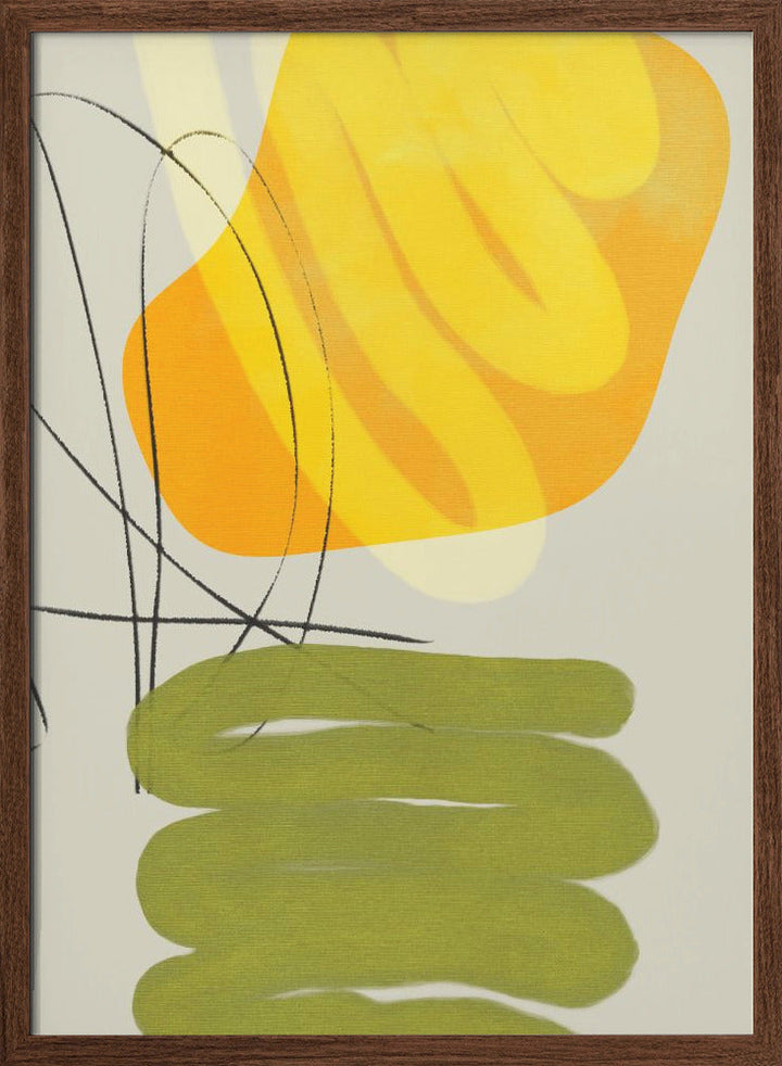 Painted Lines11 Kopie - Stretched Canvas, Poster or Fine Art Print I Heart Wall Art