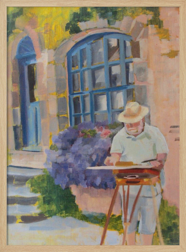 Painter In Provence - Stretched Canvas, Poster or Fine Art Print I Heart Wall Art