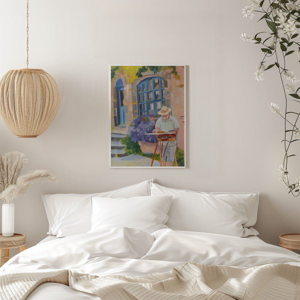 Painter In Provence - Stretched Canvas, Poster or Fine Art Print I Heart Wall Art