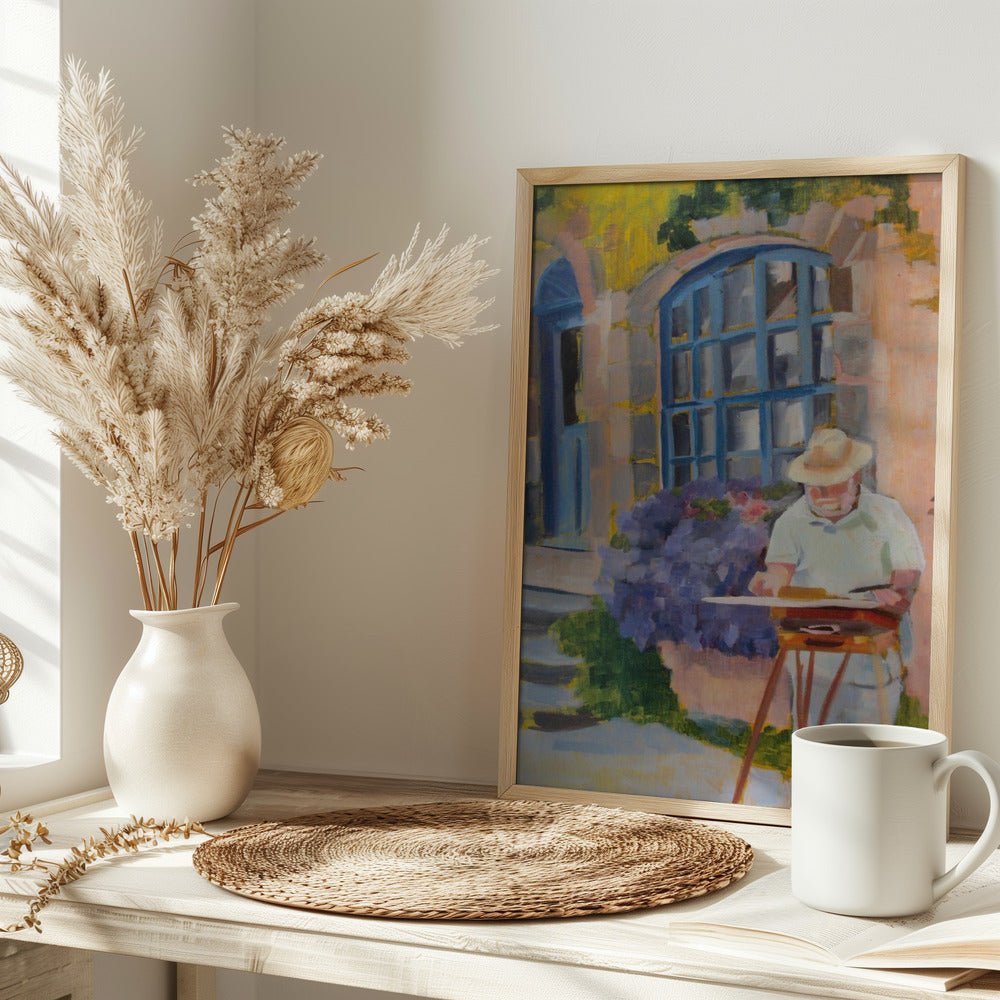 Painter In Provence - Stretched Canvas, Poster or Fine Art Print I Heart Wall Art