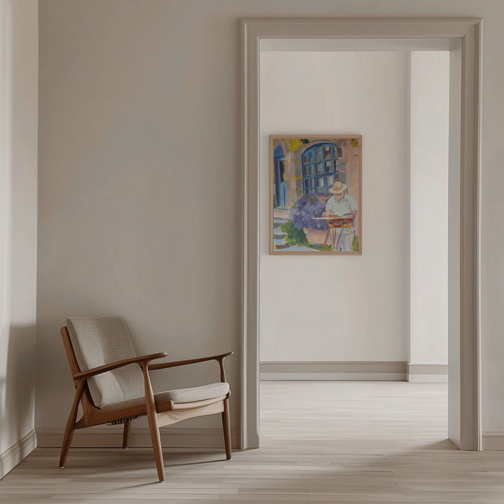 Painter In Provence - Stretched Canvas, Poster or Fine Art Print I Heart Wall Art