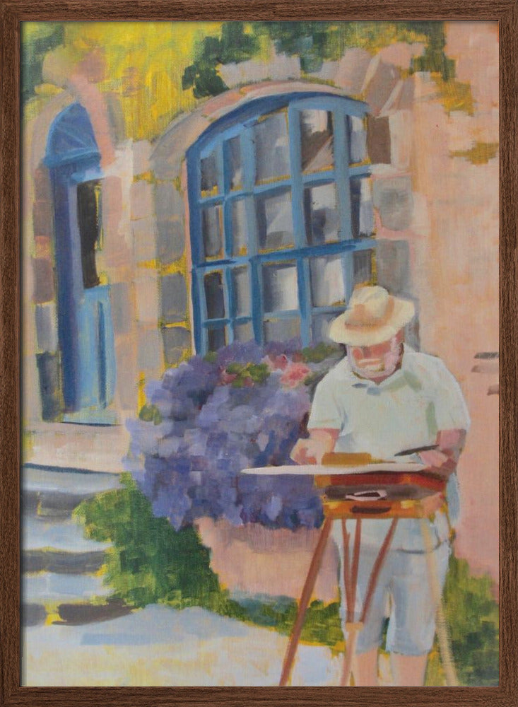 Painter In Provence - Stretched Canvas, Poster or Fine Art Print I Heart Wall Art