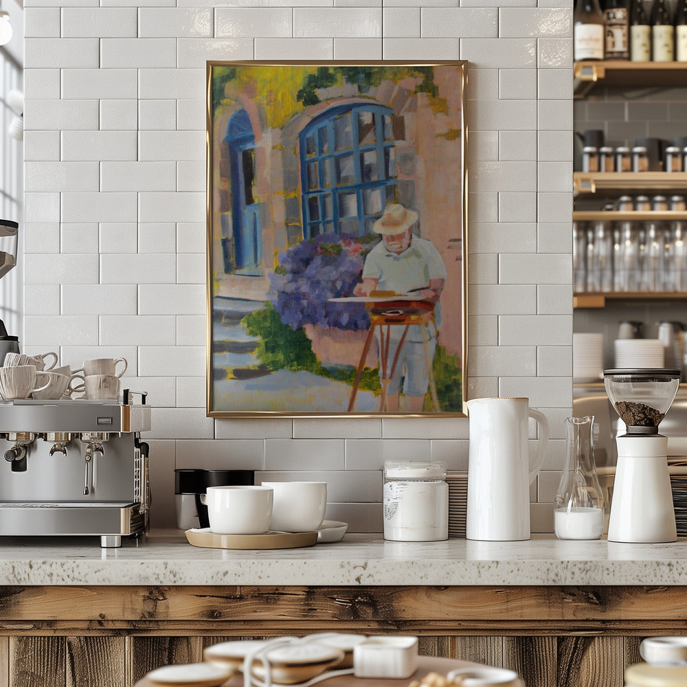 Painter In Provence - Stretched Canvas, Poster or Fine Art Print I Heart Wall Art