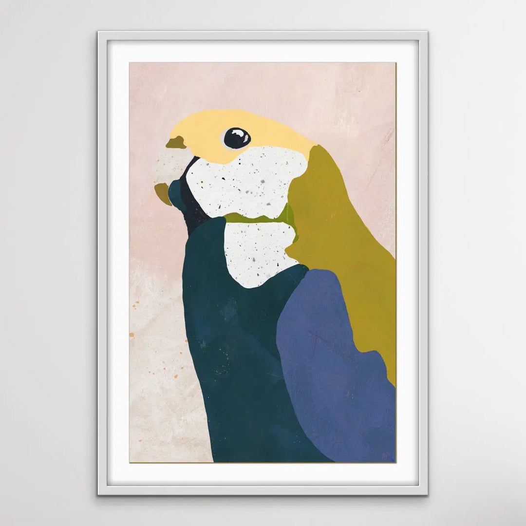 Pale Headed Rosella Collage Artwork- Australian Native Bird Canvas Or Art Print - I Heart Wall Art