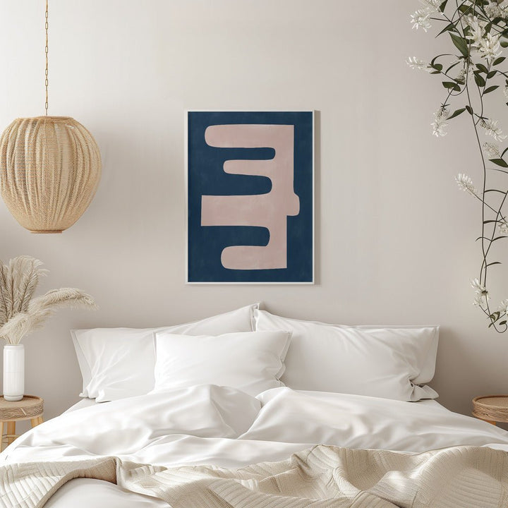 Pale Pink Organic Shape - Stretched Canvas, Poster or Fine Art Print - I Heart Wall Art - Poster Print, Canvas Print or Framed Art Print
