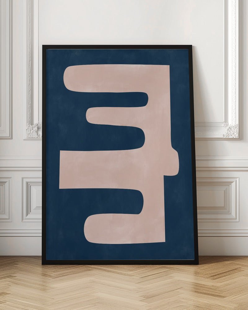 Pale Pink Organic Shape - Stretched Canvas, Poster or Fine Art Print - I Heart Wall Art - Poster Print, Canvas Print or Framed Art Print