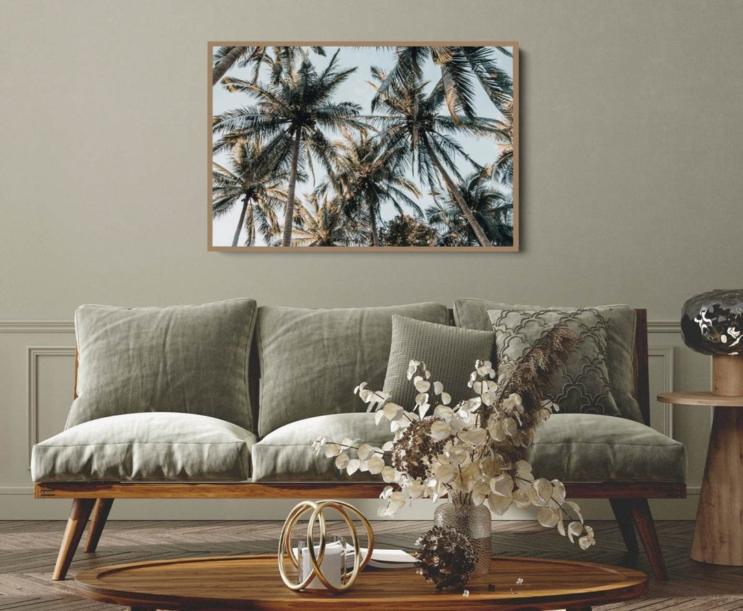 Palm Reflections II - Photographic Art Print of Palm Leaves In The Sunlight - I Heart Wall Art - Poster Print, Canvas Print or Framed Art Print