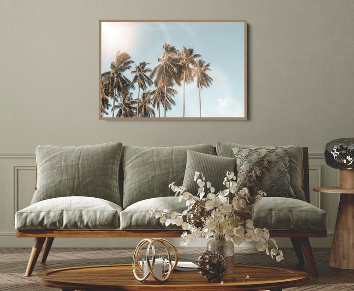 Palm Reflections - Photographic Art Print of Palm Leaves In The Sunlight - I Heart Wall Art - Poster Print, Canvas Print or Framed Art Print