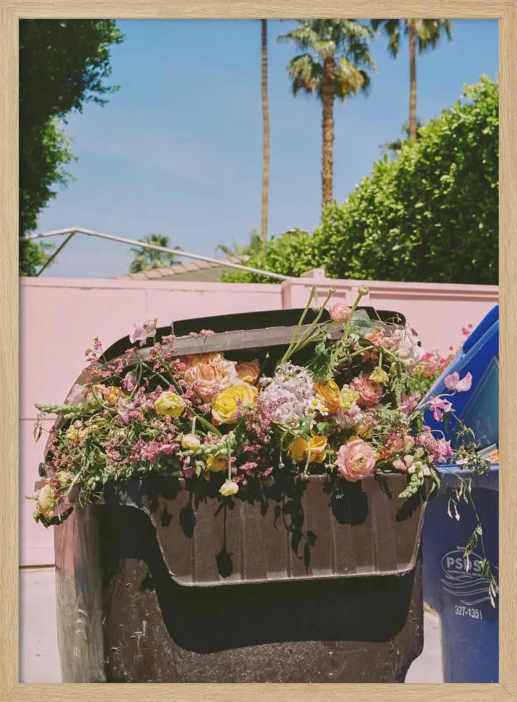 Palm Springs Curb - Stretched Canvas, Poster or Fine Art Print I Heart Wall Art