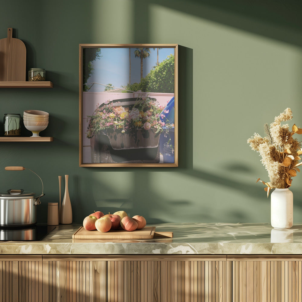 Palm Springs Curb - Stretched Canvas, Poster or Fine Art Print I Heart Wall Art