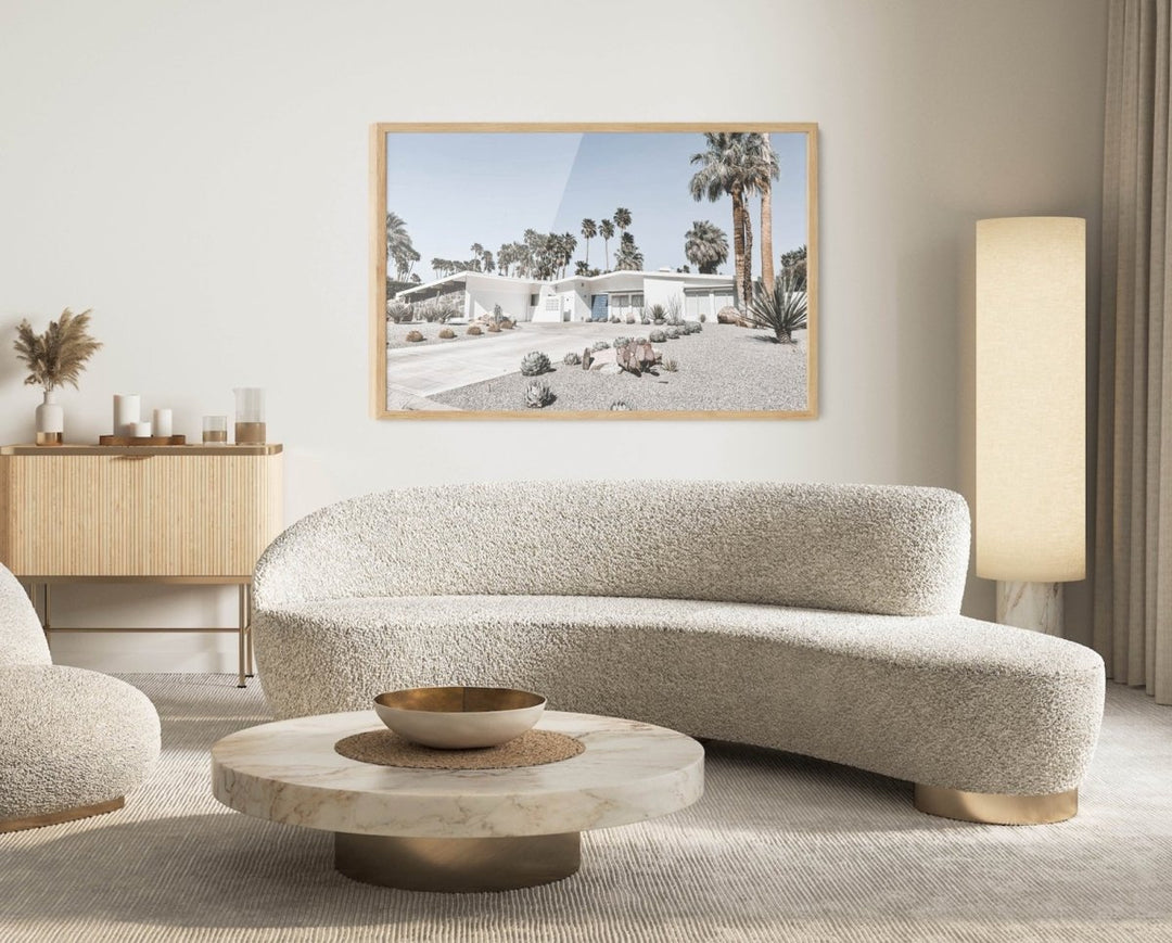 Palm Springs Home - Photographic Print of Palm Springs Home in Mid Century Style - I Heart Wall Art - Poster Print, Canvas Print or Framed Art Print