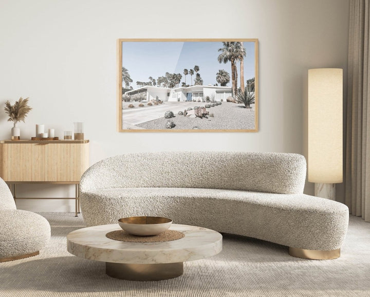 Palm Springs Home - Photographic Print of Palm Springs Home in Mid Century Style - I Heart Wall Art - Poster Print, Canvas Print or Framed Art Print
