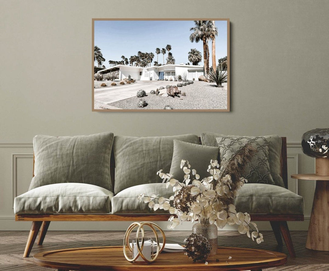 Palm Springs Home - Photographic Print of Palm Springs Home in Mid Century Style - I Heart Wall Art - Poster Print, Canvas Print or Framed Art Print