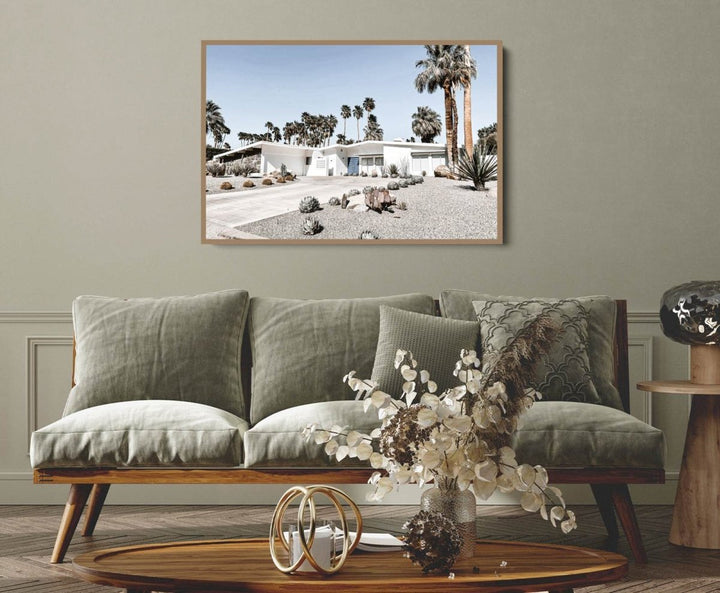Palm Springs Home - Photographic Print of Palm Springs Home in Mid Century Style - I Heart Wall Art - Poster Print, Canvas Print or Framed Art Print
