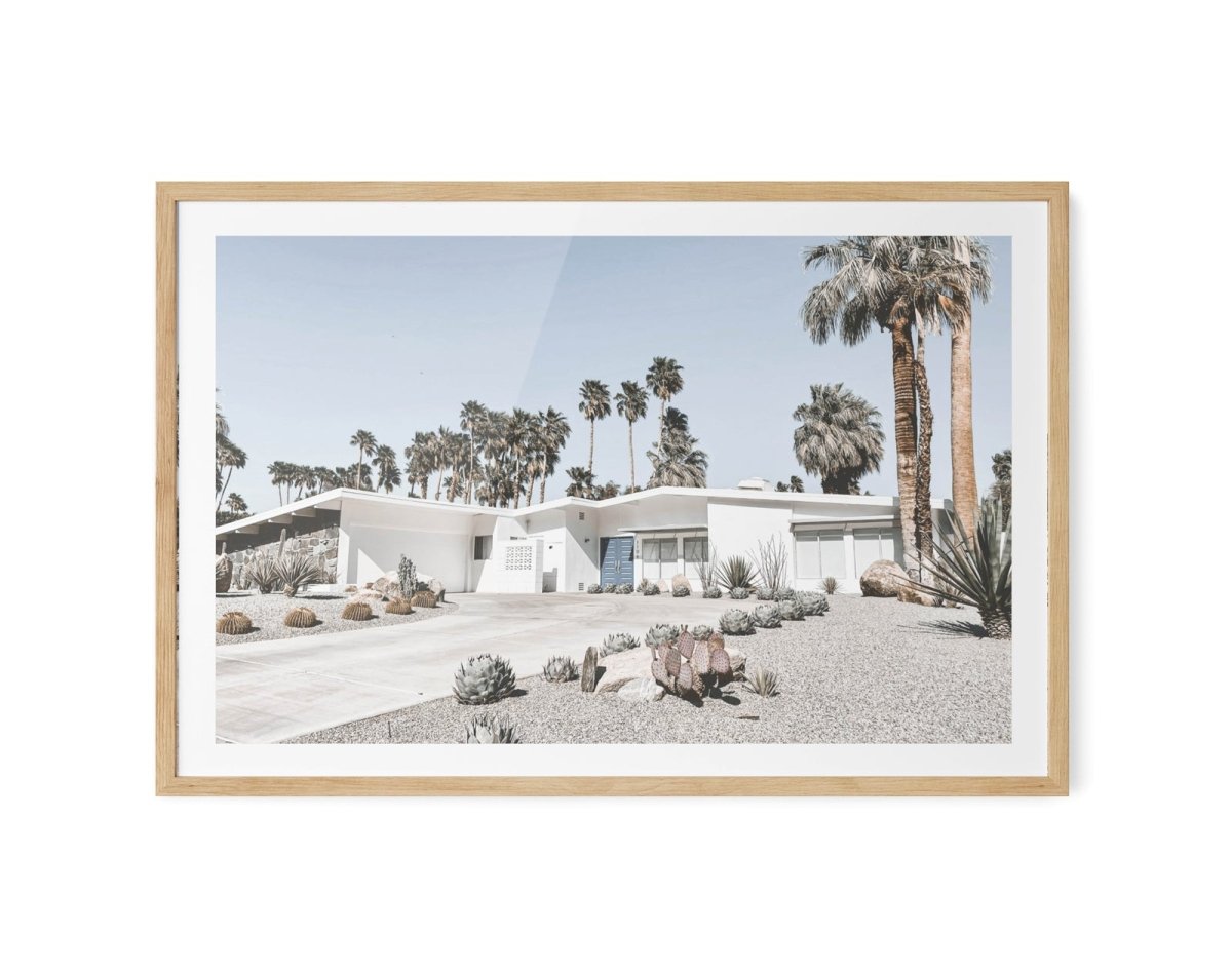 Palm Springs Home - Photographic Print of Palm Springs Home in Mid Century Style - I Heart Wall Art - Poster Print, Canvas Print or Framed Art Print