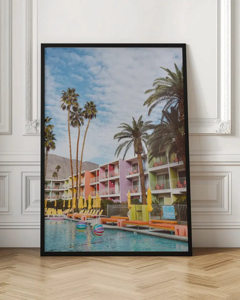 Palm Springs Pool Day VII - Stretched Canvas, Poster or Fine Art Print I Heart Wall Art