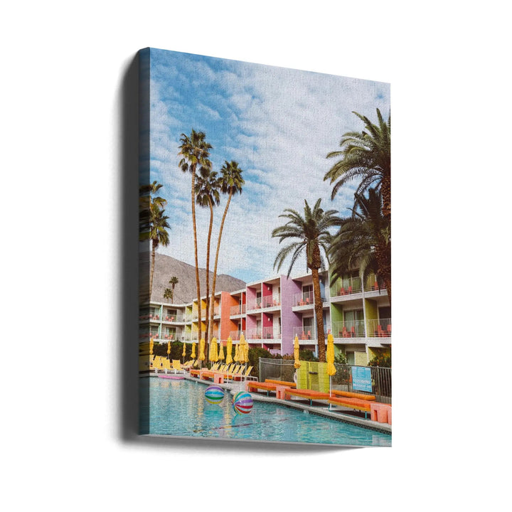 Palm Springs Pool Day VII - Stretched Canvas, Poster or Fine Art Print I Heart Wall Art