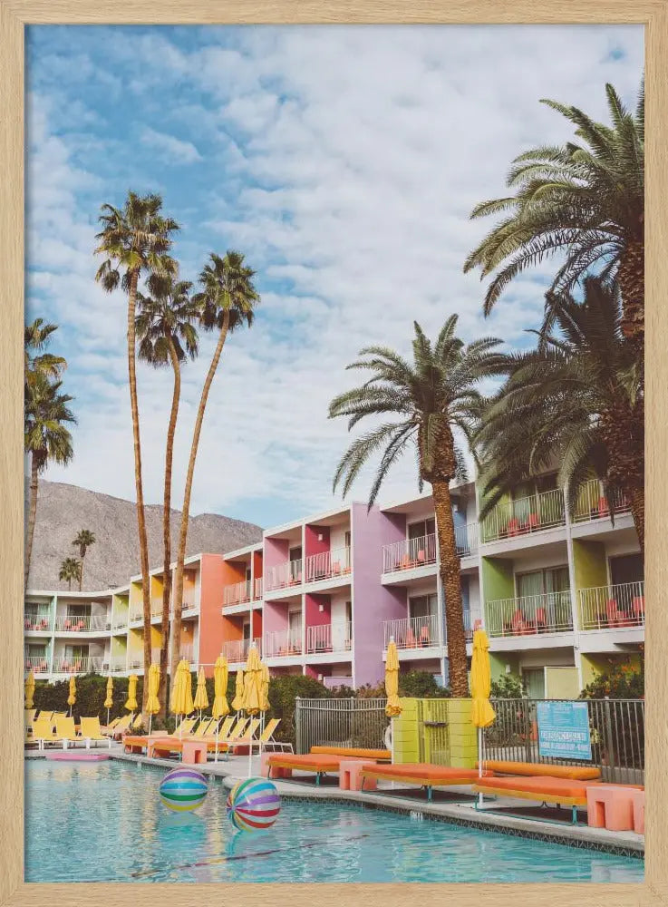 Palm Springs Pool Day VII - Stretched Canvas, Poster or Fine Art Print I Heart Wall Art