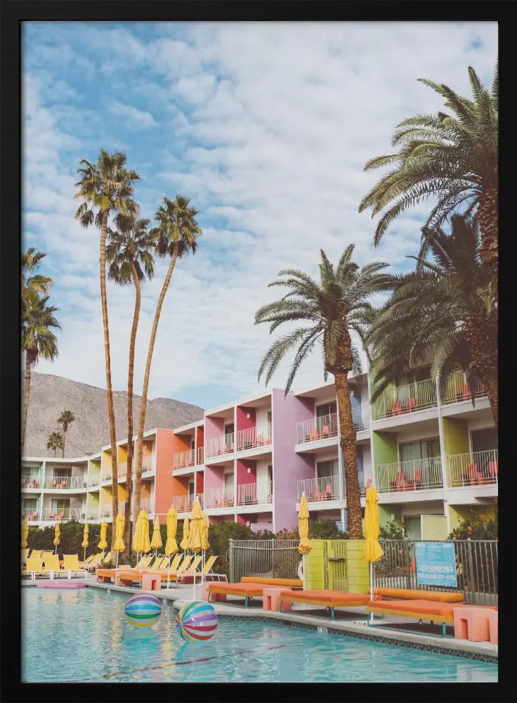Palm Springs Pool Day VII - Stretched Canvas, Poster or Fine Art Print I Heart Wall Art