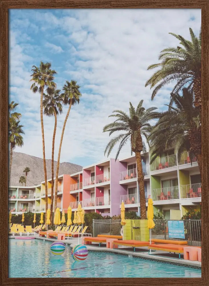 Palm Springs Pool Day VII - Stretched Canvas, Poster or Fine Art Print I Heart Wall Art