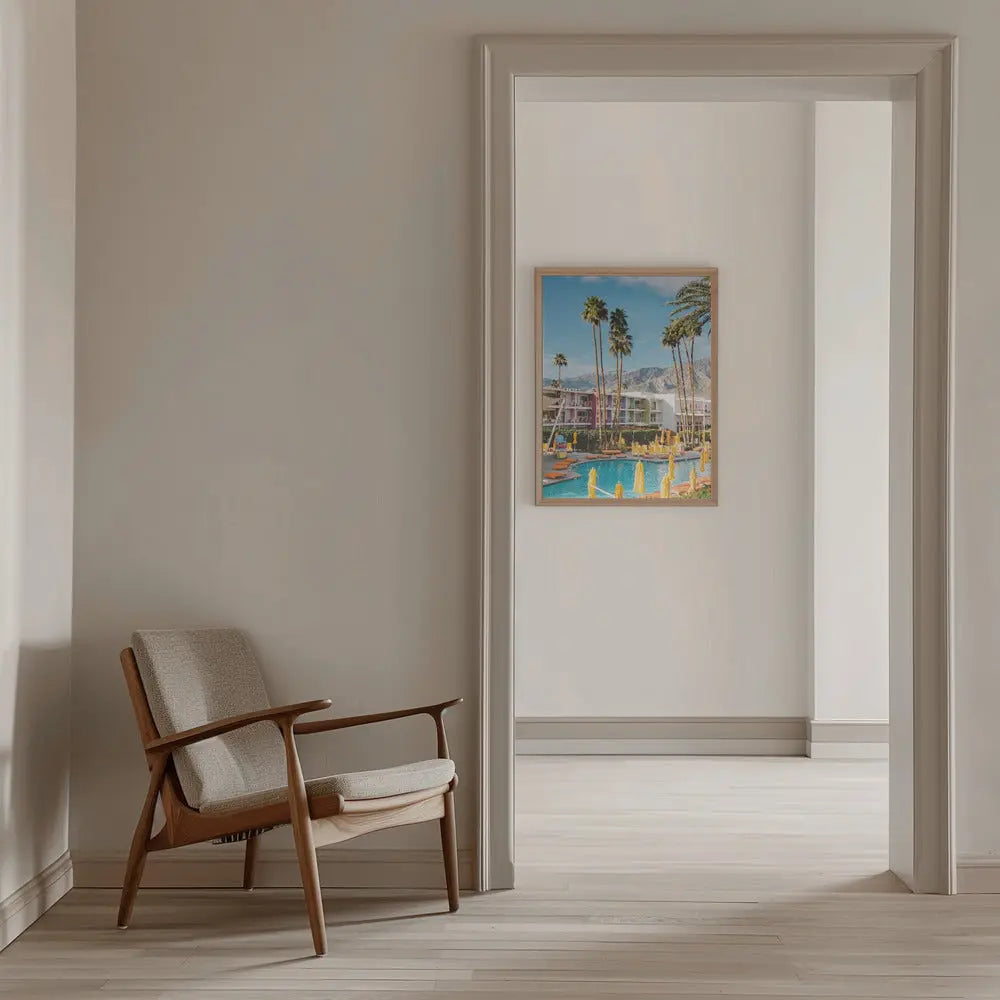 Palm Springs Saguaro - Stretched Canvas, Poster or Fine Art Print I Heart Wall Art