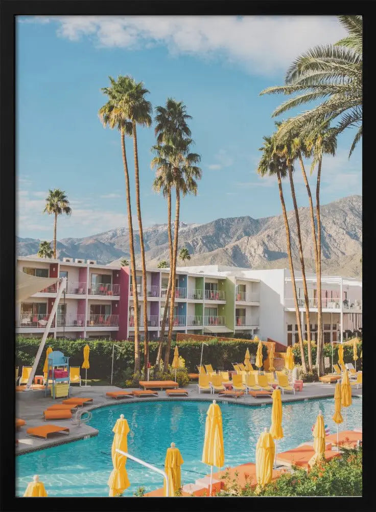 Palm Springs Saguaro - Stretched Canvas, Poster or Fine Art Print I Heart Wall Art