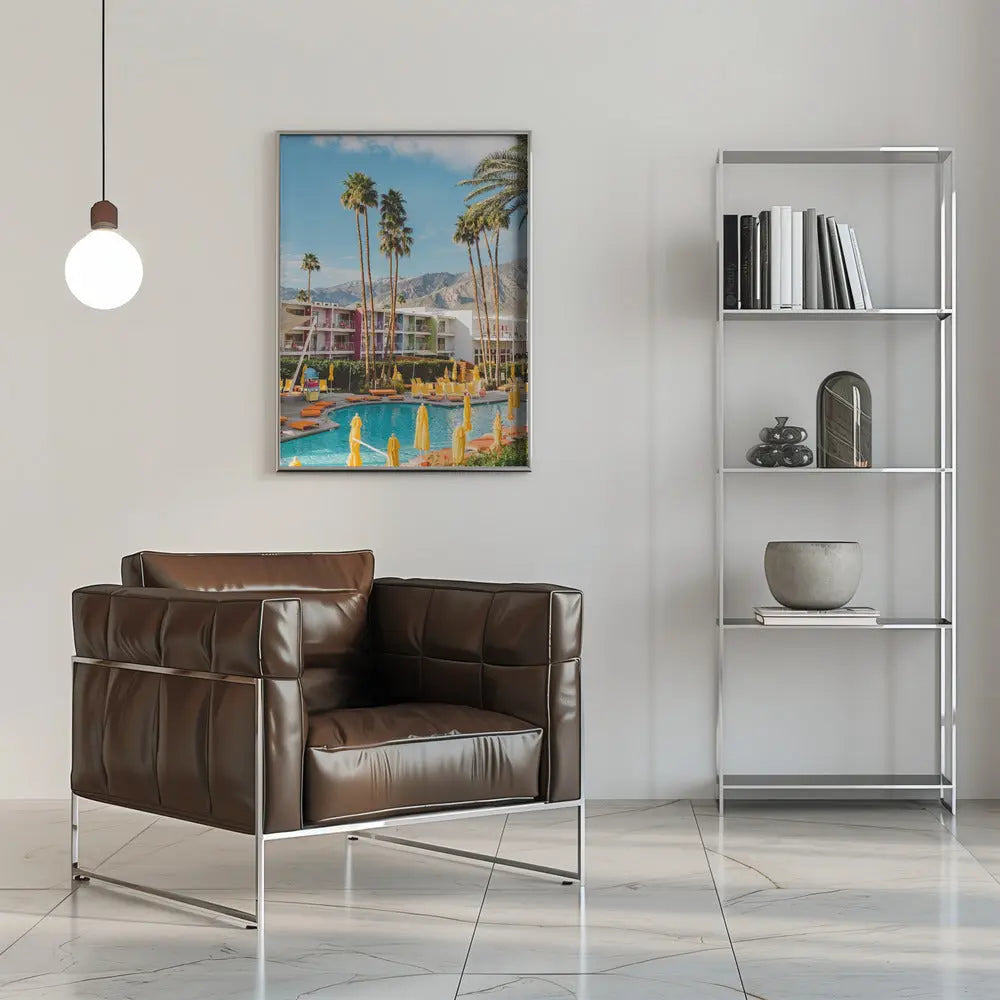 Palm Springs Saguaro - Stretched Canvas, Poster or Fine Art Print I Heart Wall Art