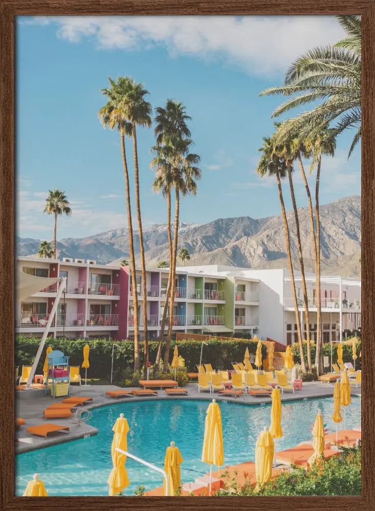 Palm Springs Saguaro - Stretched Canvas, Poster or Fine Art Print I Heart Wall Art