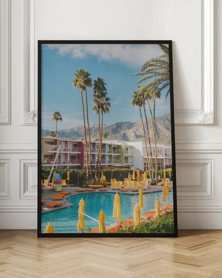Palm Springs Saguaro - Stretched Canvas, Poster or Fine Art Print I Heart Wall Art