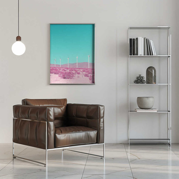 Palm Springs Windmills in the Desert - Stretched Canvas, Poster or Fine Art Print - I Heart Wall Art - Poster Print, Canvas Print or Framed Art Print