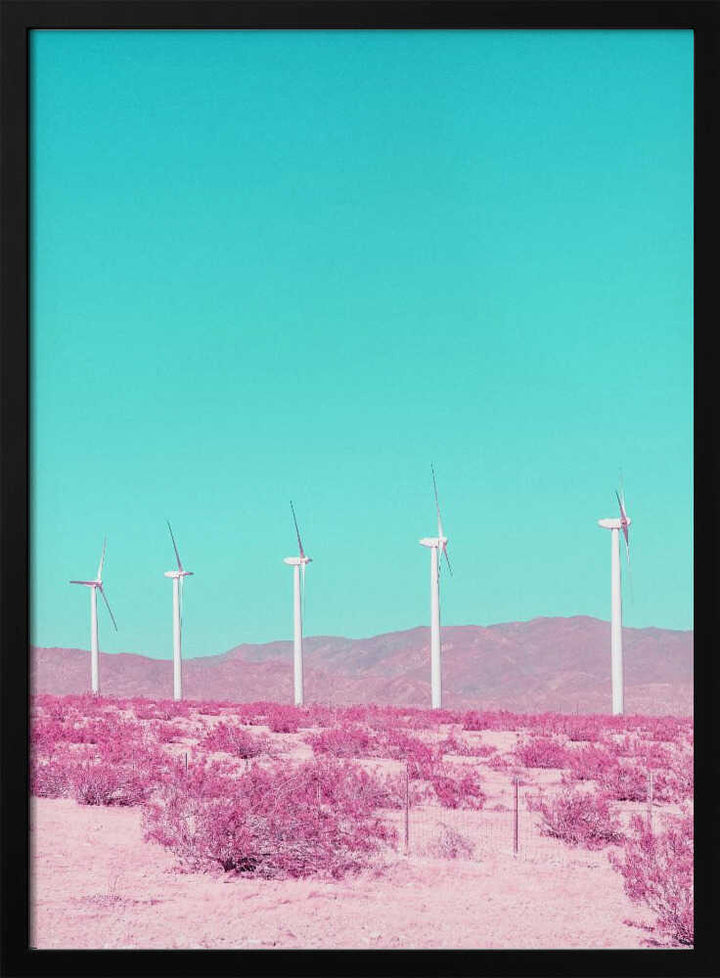 Palm Springs Windmills in the Desert - Stretched Canvas, Poster or Fine Art Print - I Heart Wall Art - Poster Print, Canvas Print or Framed Art Print