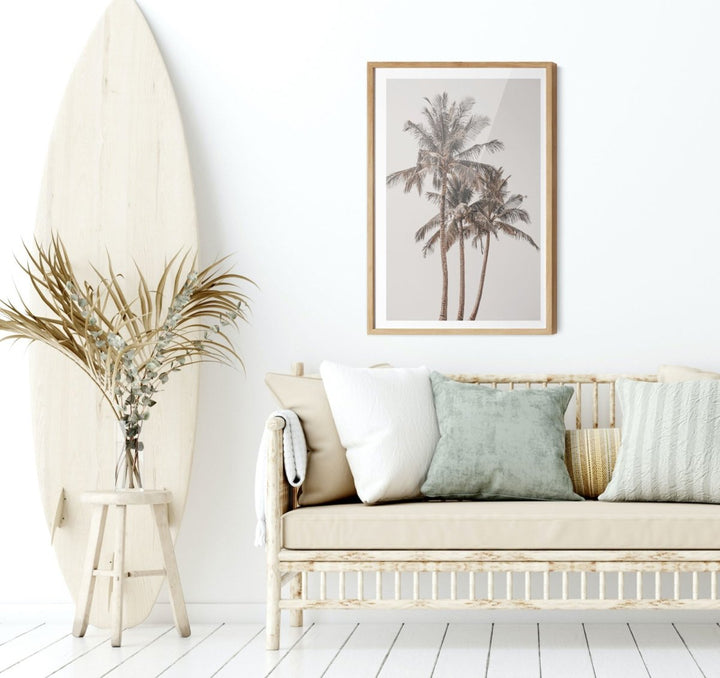 Palm Study V - Coastal Photographic Art / Stretched Canvas Print - I Heart Wall Art - Poster Print, Canvas Print or Framed Art Print
