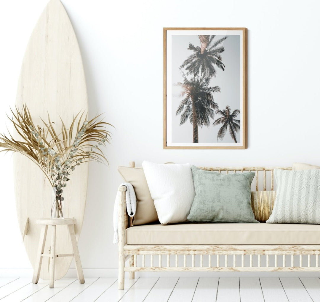 Palm Study VIII - Coastal Photographic Art / Stretched Canvas Print - I Heart Wall Art - Poster Print, Canvas Print or Framed Art Print