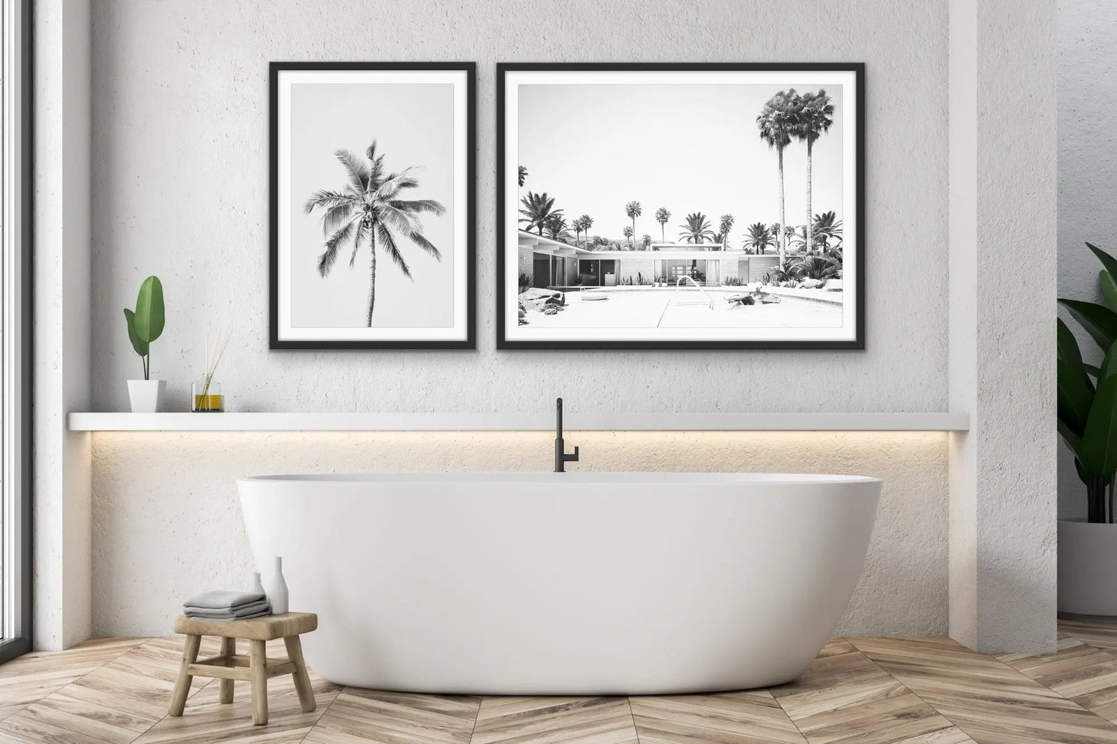 Palm Tree in Black And White - Tropical Photographic Black and White Art Print - I Heart Wall Art