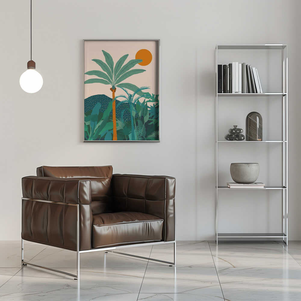 Palm Vibes - Stretched Canvas, Poster or Fine Art Print - I Heart Wall Art - Poster Print, Canvas Print or Framed Art Print