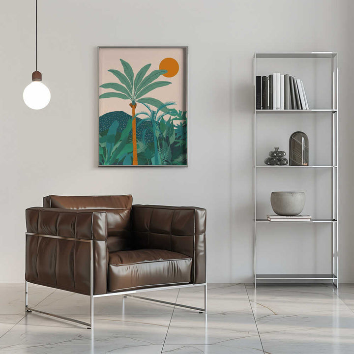 Palm Vibes - Stretched Canvas, Poster or Fine Art Print - I Heart Wall Art - Poster Print, Canvas Print or Framed Art Print