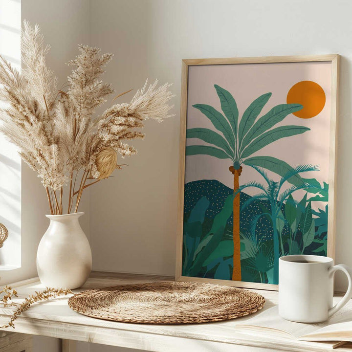 Palm Vibes - Stretched Canvas, Poster or Fine Art Print - I Heart Wall Art - Poster Print, Canvas Print or Framed Art Print