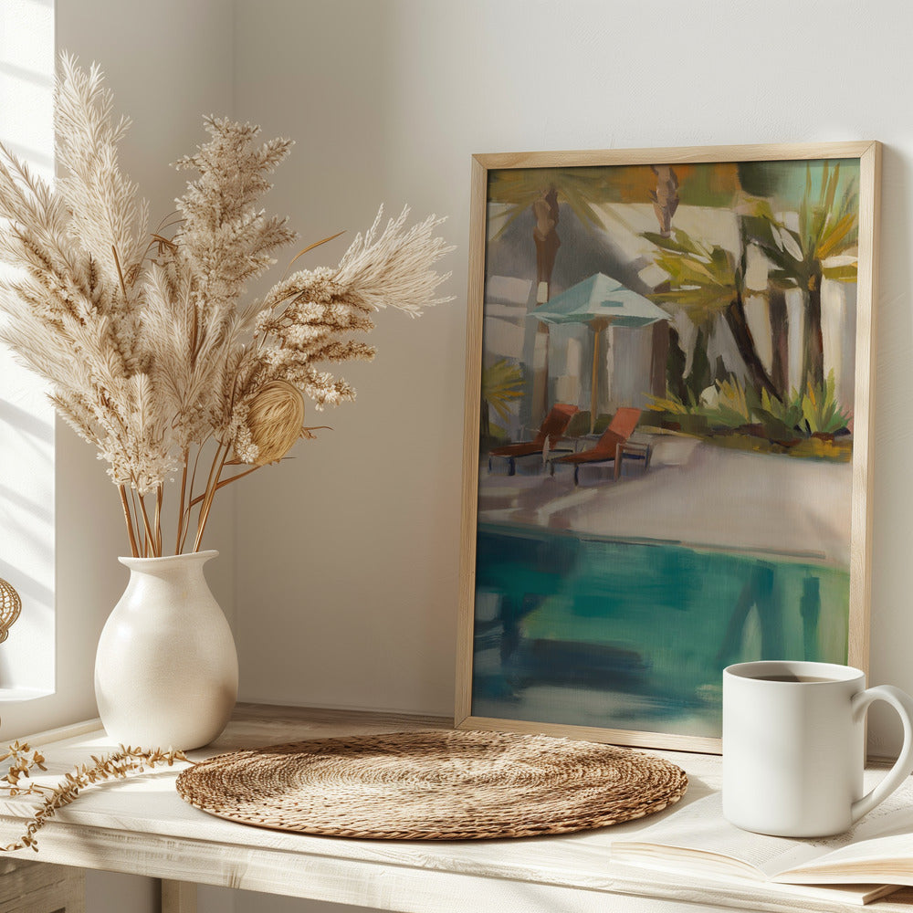 Palmbeach - Stretched Canvas, Poster or Fine Art Print I Heart Wall Art